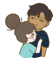 Gif câlin amoureux